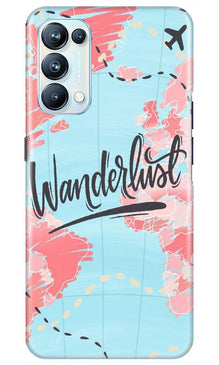 Wonderlust Travel Mobile Back Case for Oppo Reno5 Pro (Design - 223)