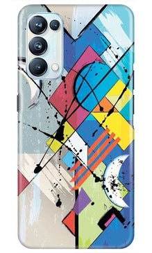 Modern Art Mobile Back Case for Oppo Reno5 Pro (Design - 235)