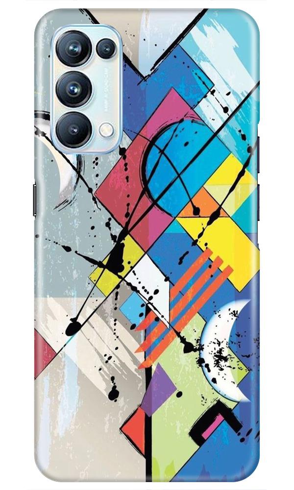 Modern Art Case for Oppo Reno5 Pro (Design No. 235)