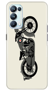 MotorCycle Mobile Back Case for Oppo Reno5 Pro (Design - 259)