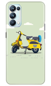 Vintage Scooter Mobile Back Case for Oppo Reno5 Pro (Design - 260)