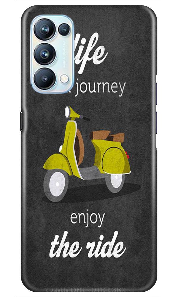 Life is a Journey Case for Oppo Reno5 Pro (Design No. 261)