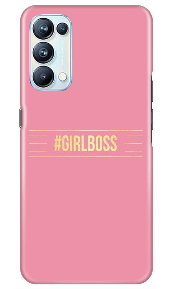 Girl Boss Pink Case for Oppo Reno5 Pro (Design No. 263)