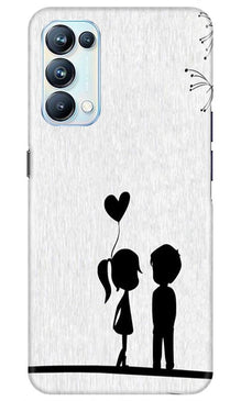 Cute Kid Couple Mobile Back Case for Oppo Reno5 Pro (Design - 283)