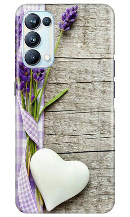 White Heart Case for Oppo Reno5 Pro (Design No. 298)