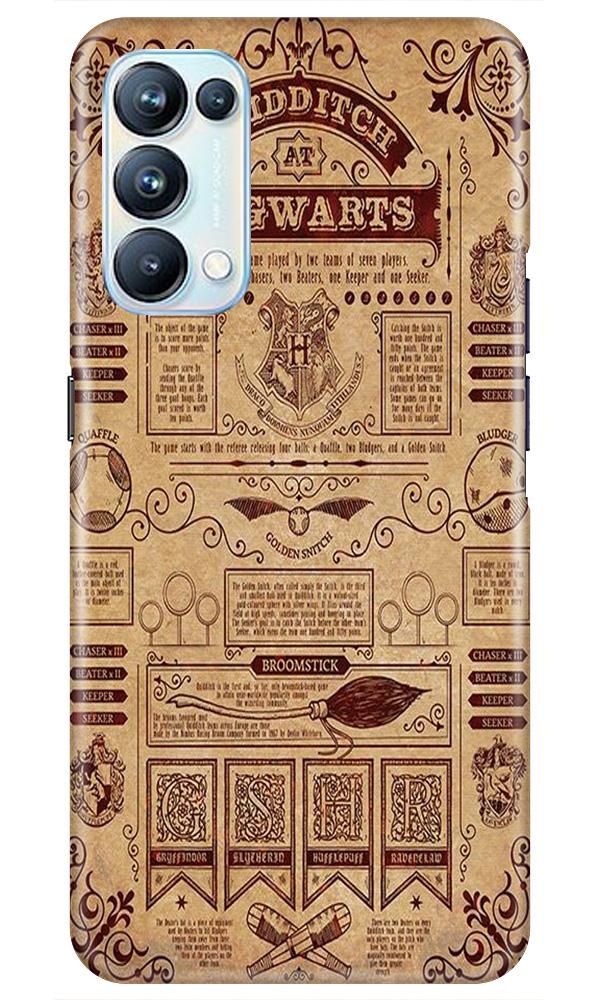 Hogwarts Mobile Back Case for Oppo Reno5 Pro (Design - 304)