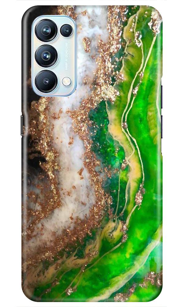 Marble Texture Mobile Back Case for Oppo Reno5 Pro (Design - 307)