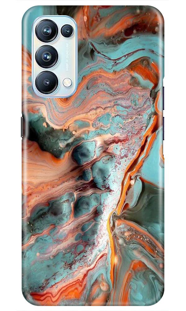 Marble Texture Mobile Back Case for Oppo Reno5 Pro (Design - 309)