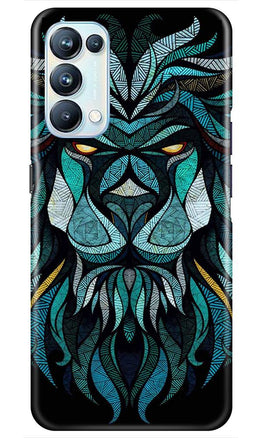 Lion Mobile Back Case for Oppo Reno5 Pro (Design - 314)