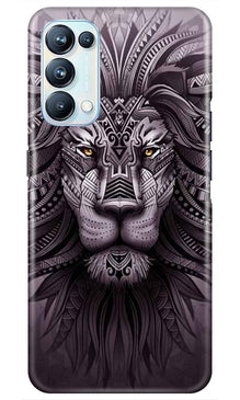 Lion Mobile Back Case for Oppo Reno5 Pro (Design - 315)