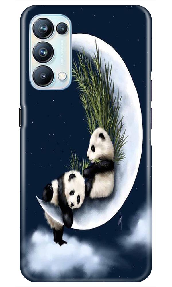 Panda Moon Mobile Back Case for Oppo Reno5 Pro (Design - 318)