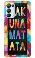 Hakuna Matata Mobile Back Case for Oppo Reno5 Pro (Design - 323)