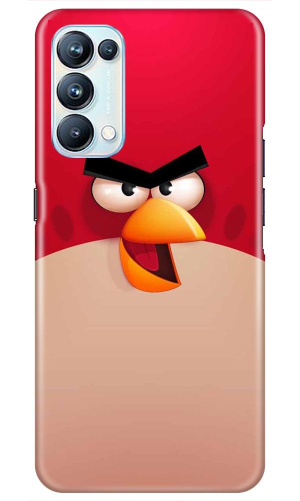 Angry Bird Red Mobile Back Case for Oppo Reno5 Pro (Design - 325)