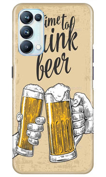 Drink Beer Mobile Back Case for Oppo Reno5 Pro (Design - 328)