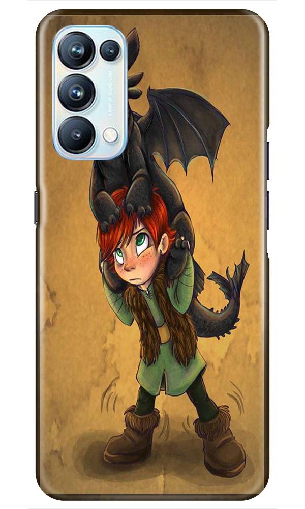 Dragon Mobile Back Case for Oppo Reno5 Pro (Design - 336)