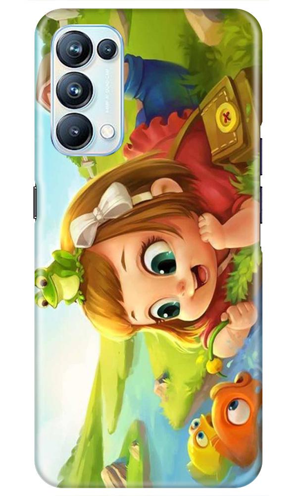 Baby Girl Mobile Back Case for Oppo Reno5 Pro (Design - 339)