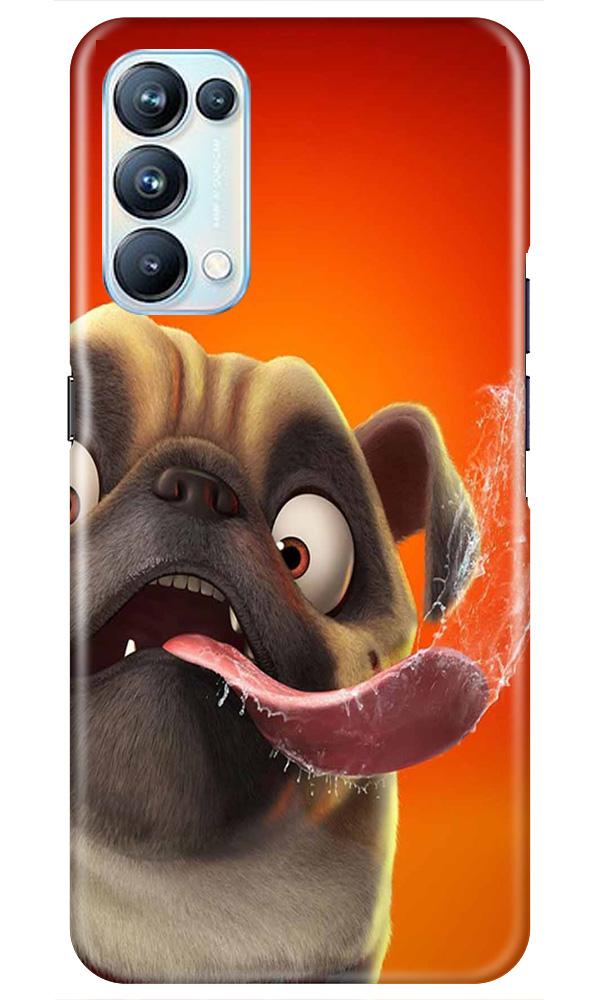 Dog Mobile Back Case for Oppo Reno5 Pro (Design - 343)