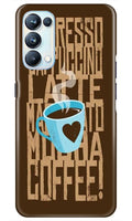 Love Coffee Mobile Back Case for Oppo Reno5 Pro (Design - 351)