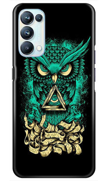 Owl Mobile Back Case for Oppo Reno5 Pro (Design - 358)