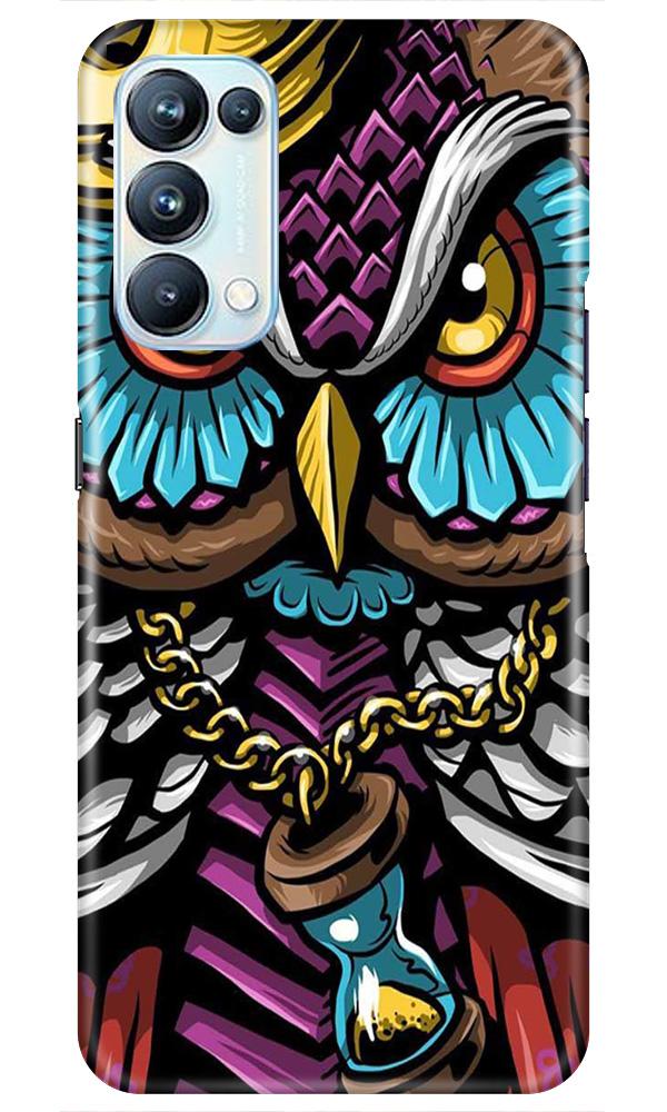 Owl Mobile Back Case for Oppo Reno5 Pro (Design - 359)
