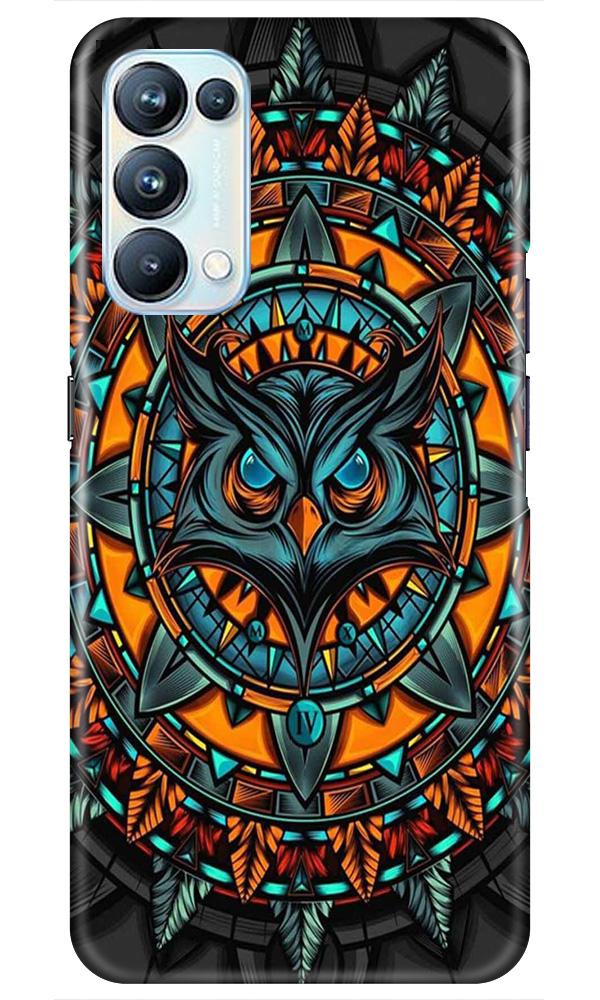 Owl Mobile Back Case for Oppo Reno5 Pro (Design - 360)