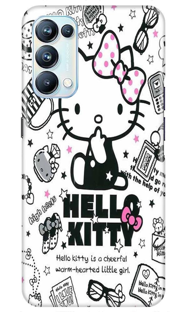 Hello Kitty Mobile Back Case for Oppo Reno5 Pro (Design - 361)