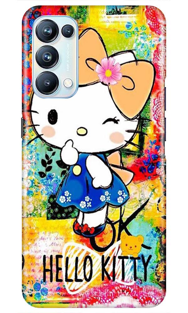 Hello Kitty Mobile Back Case for Oppo Reno5 Pro (Design - 362)