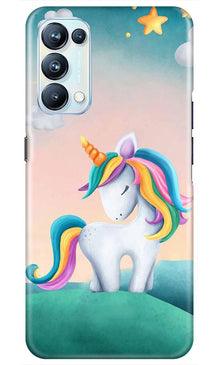 Unicorn Mobile Back Case for Oppo Reno5 Pro (Design - 366)