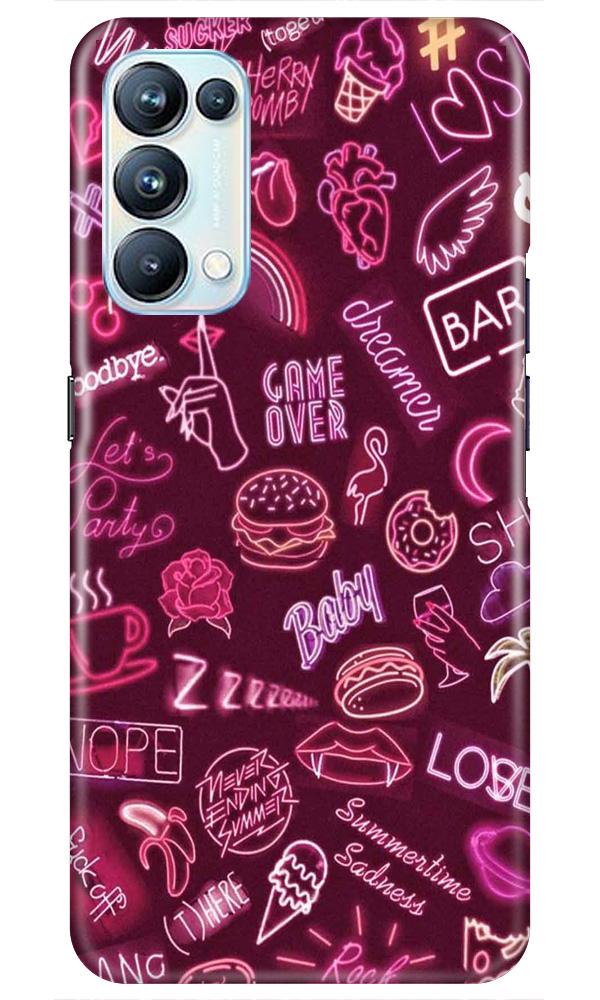 Party Theme Mobile Back Case for Oppo Reno5 Pro (Design - 392)