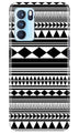Black white Pattern Case for Oppo Reno6 5G