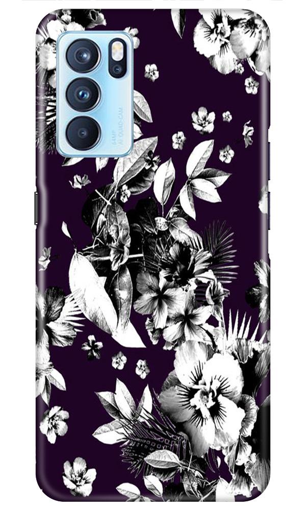 white flowers Case for Oppo Reno6 5G