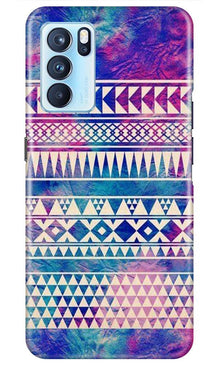 Modern Art Mobile Back Case for Oppo Reno6 5G (Design - 8)