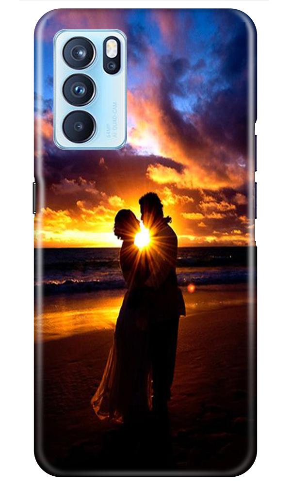 Couple Sea shore Case for Oppo Reno6 5G