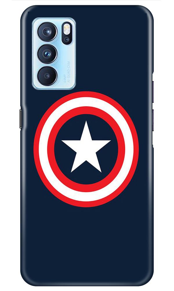 Captain America Case for Oppo Reno6 5G