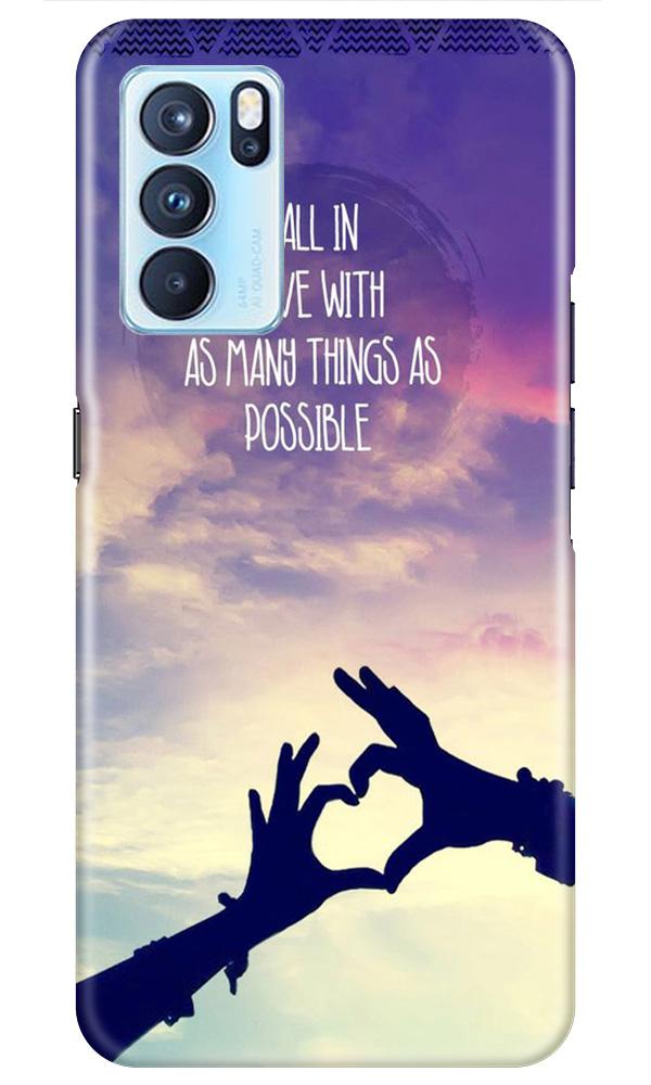 Fall in love Case for Oppo Reno6 5G