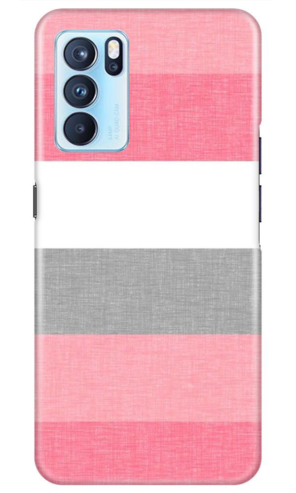Pink white pattern Case for Oppo Reno6 Pro 5G