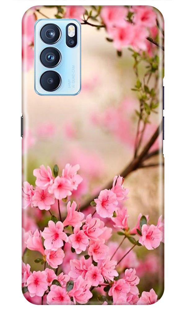 Pink flowers Case for Oppo Reno6 Pro 5G