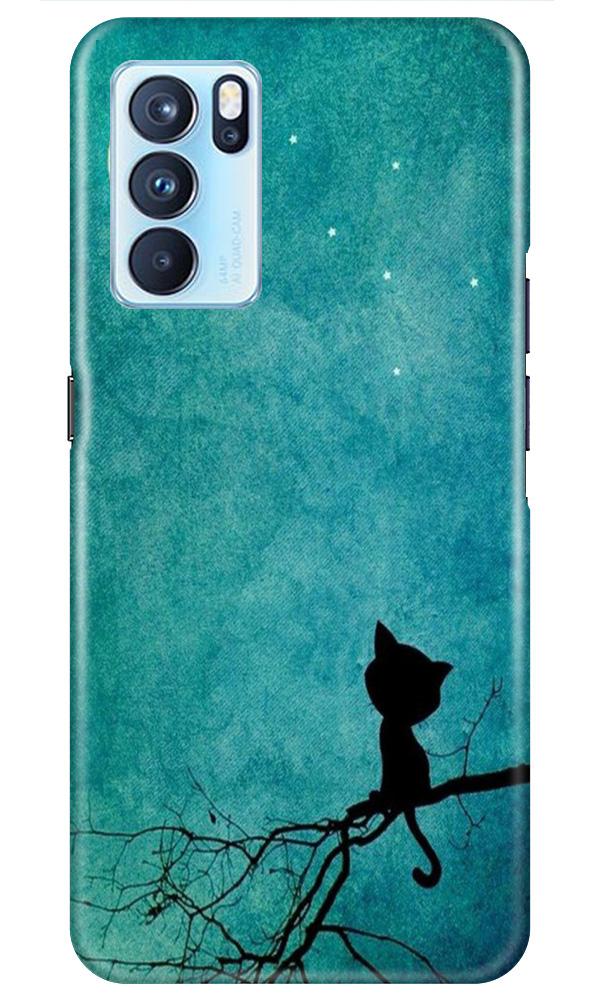 Moon cat Case for Oppo Reno6 Pro 5G