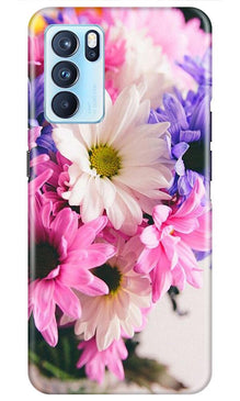 Coloful Daisy Mobile Back Case for Oppo Reno6 5G (Design - 73)