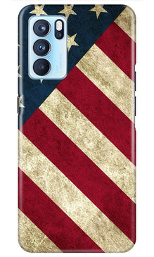 America Mobile Back Case for Oppo Reno6 5G (Design - 79)