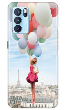 Girl with Baloon Mobile Back Case for Oppo Reno6 5G (Design - 84)