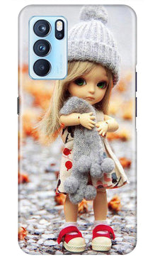 Cute Doll Mobile Back Case for Oppo Reno6 5G (Design - 93)