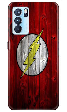 Flash Superhero Mobile Back Case for Oppo Reno6 Pro 5G  (Design - 116)