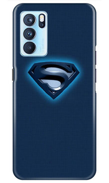 Superman Superhero Mobile Back Case for Oppo Reno6 Pro 5G  (Design - 117)