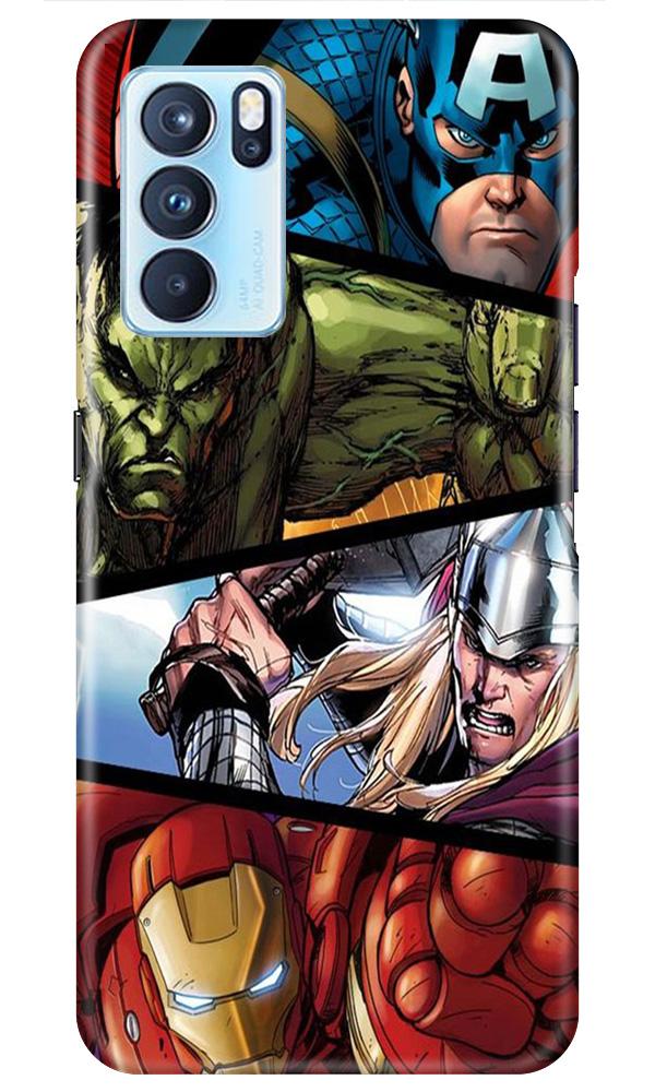 Avengers Superhero Case for Oppo Reno6 Pro 5G  (Design - 124)