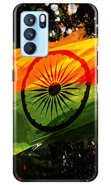 Indian Flag Mobile Back Case for Oppo Reno6 Pro 5G  (Design - 137)