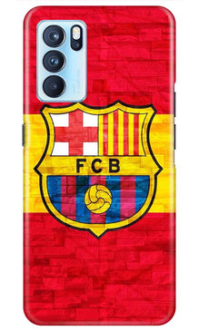 FCB Football Mobile Back Case for Oppo Reno6 5G  (Design - 174)