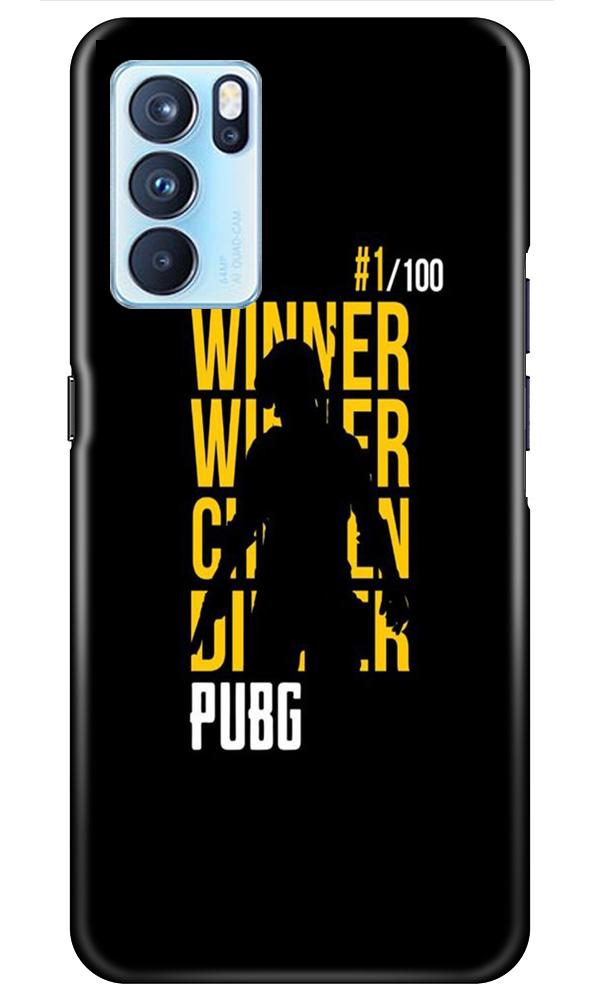 Pubg Winner Winner Case for Oppo Reno6 Pro 5G(Design - 177)
