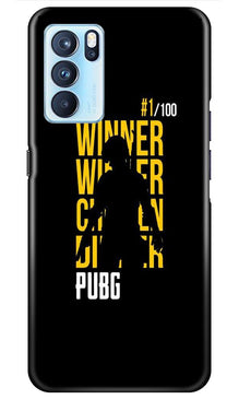 Pubg Winner Winner Mobile Back Case for Oppo Reno6 5G  (Design - 177)