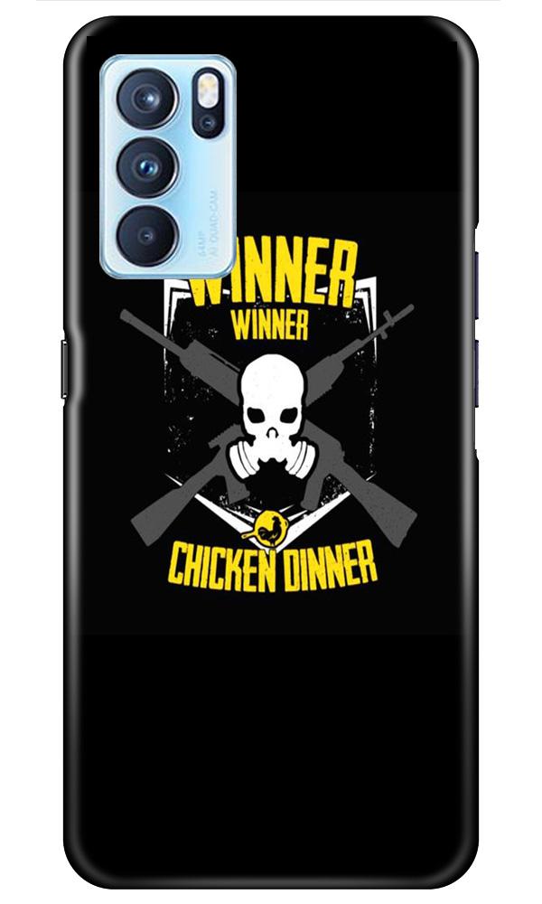 Winner Winner Chicken Dinner Case for Oppo Reno6 5G  (Design - 178)